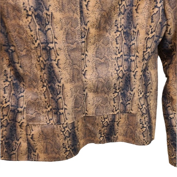 Philosophy Faux Suede Snake Print Jacket. Size is XS. It is NWT - Picture 3 of 4